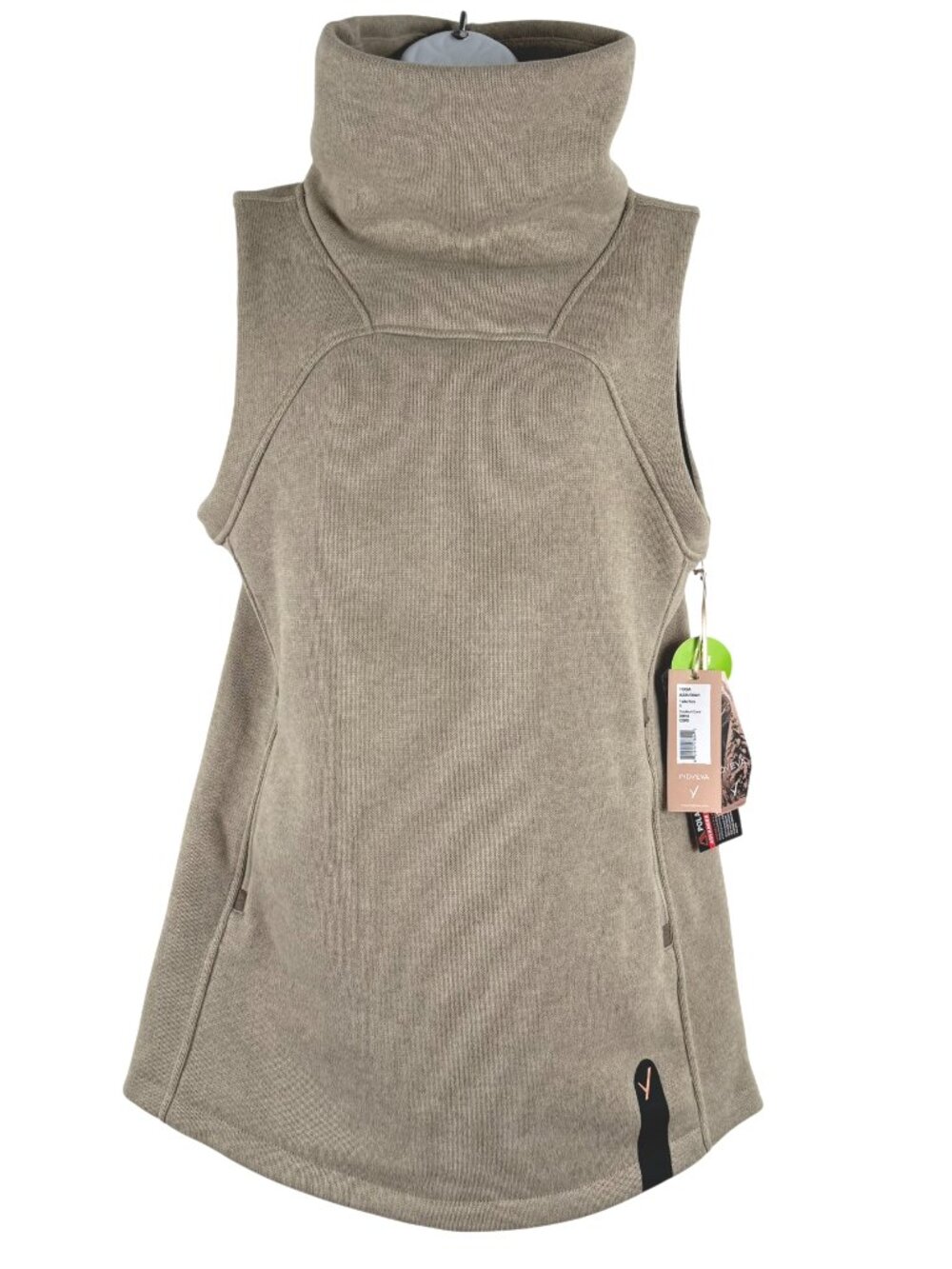 Indyeva Toga Sleeveless Thermal Polartec Tunic Top Small Tan Outdoor NWT FS-1536
